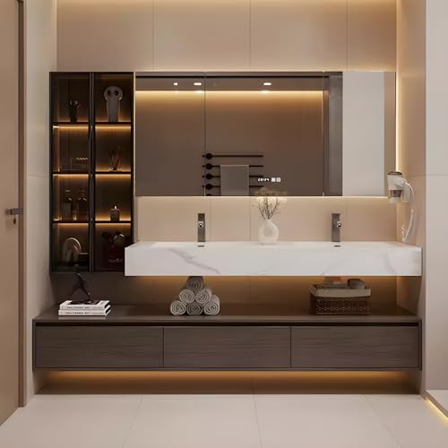 PONLTTEY Bathroom Vanity, Floating Bathroom Sink Vanity, Modern Bathroom Vanities
