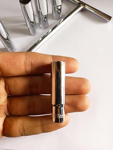 Image of T handle with 4 Long Sockets, 1 /4 T-Handle with 8mm, 9mm, 10mm, 11mm Long sockets