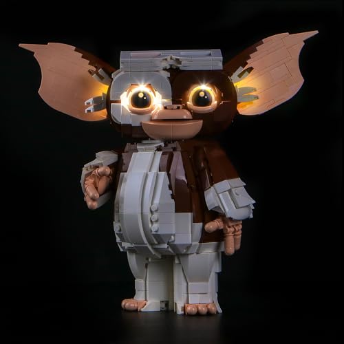 Juego de luces LED compatible con Lego Gremlins: Gizmo 21361 (no modelo), juego de iluminación decorativa compatible con Lego Gremlins Gizmo modelo de bloques de construcción