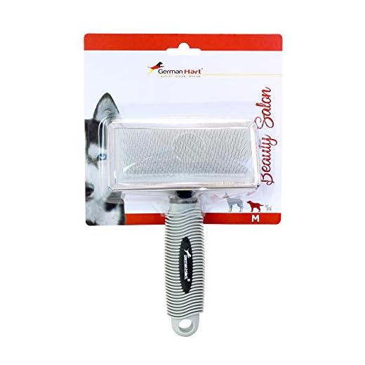 GermanHart Rasqueadeira Emborrachada M Para Cães Medio Cinza