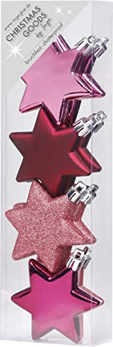 MAGIC 8 Kunststoff Sterne 6cm bruchfest Weihnachtsschmuck...
