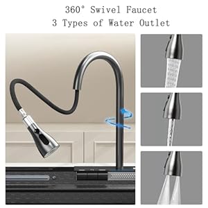 Kitchen Sink 304 Stainless Steel Single Bowl Kitchen Sinks, Digital Display Waterfall Sink, With Pull Down Sprayhead Faucet, With Pressurized Cup Washer and Two Waterfalls (31.5 x 18.1 inch) Kitchen Sink 304 Stainless Steel Single Bowl Kitchen Sinks Digital Display Waterfall Sink With Pull Down Sprayhead Faucet With Pressurized Cup Washer and Two Waterfalls 315 x 181 inch