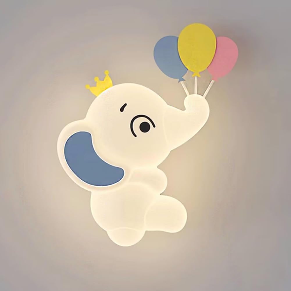 Applique murale éléphant LED le cadeau de naissance idéal pour une chambre - 8