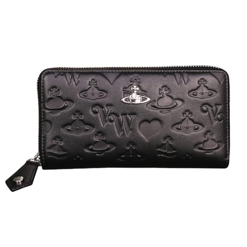 ヴィヴィ .アンウエス.トウッド ラウンドファスナーレディース長財布 男女兼用 ヴィクトリア小銭入れ カード入れ 札入れ 長財布[並行輸入品] (ブラ ック)
