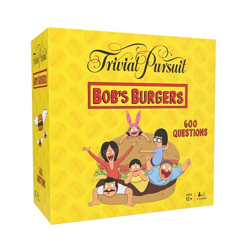 Trivial Pursuit: Bob's Burgers, Bite-Sized Edition Trivia Game, Test Your Belcher Knowledge Covering...