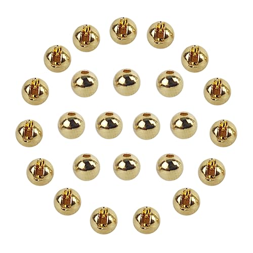 EUPHENG 25 PC Slotted Tungsten Beads Fly Tying Beads Head for Nymph Fishing Materials 12 Colors / 5 Sizes