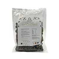 RACILIA Bio Mittelgroße Kapern in Salz Von der Insel Salina - Sizilianische Salina Kapern Handwerkskunst 100% Italienisch - Glutenfrei 250g