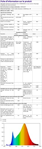 DAWALIGHT Luce LED Lettura Muro 3W 3000K Bianco