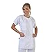 Hurry Jump Label Blouse Tunique médicale Col Rond 3 Poches Manches Courtes Piqué Aspect cotelé moderneCouleurs Blanc Pressions inoxydables Lavage Machine 90 degrés ou Industriel T1-38/40