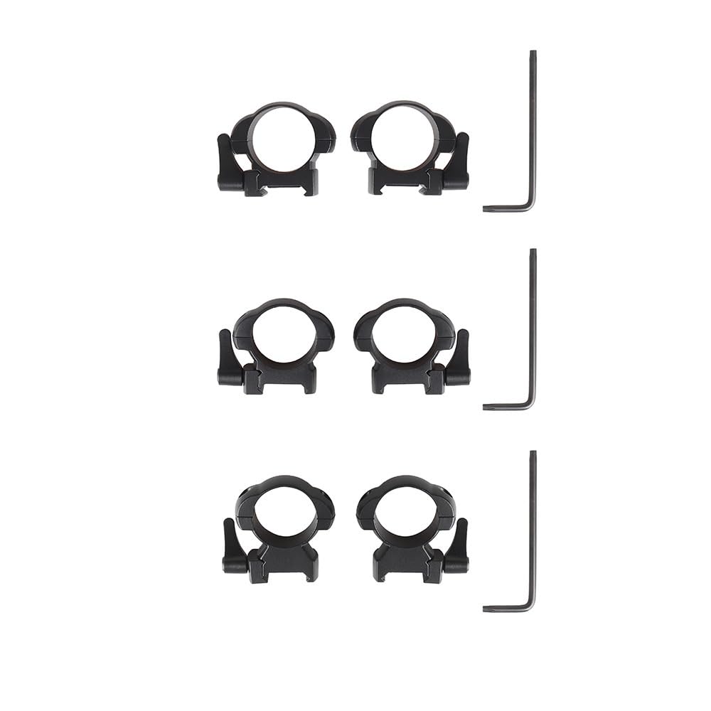 Lot De 2 Supports De Lunette en Acier 25,4/30 Mm, for Rail Picatinny 21 Mm, Collier De Serrage for Tube De Lunette Tactique