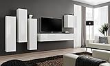 3 x Vitrine (LxBxH): 30 cm x 30 cm x 120 cm - die Vitrinen sind mit 2 Holzregalen ausgestattet