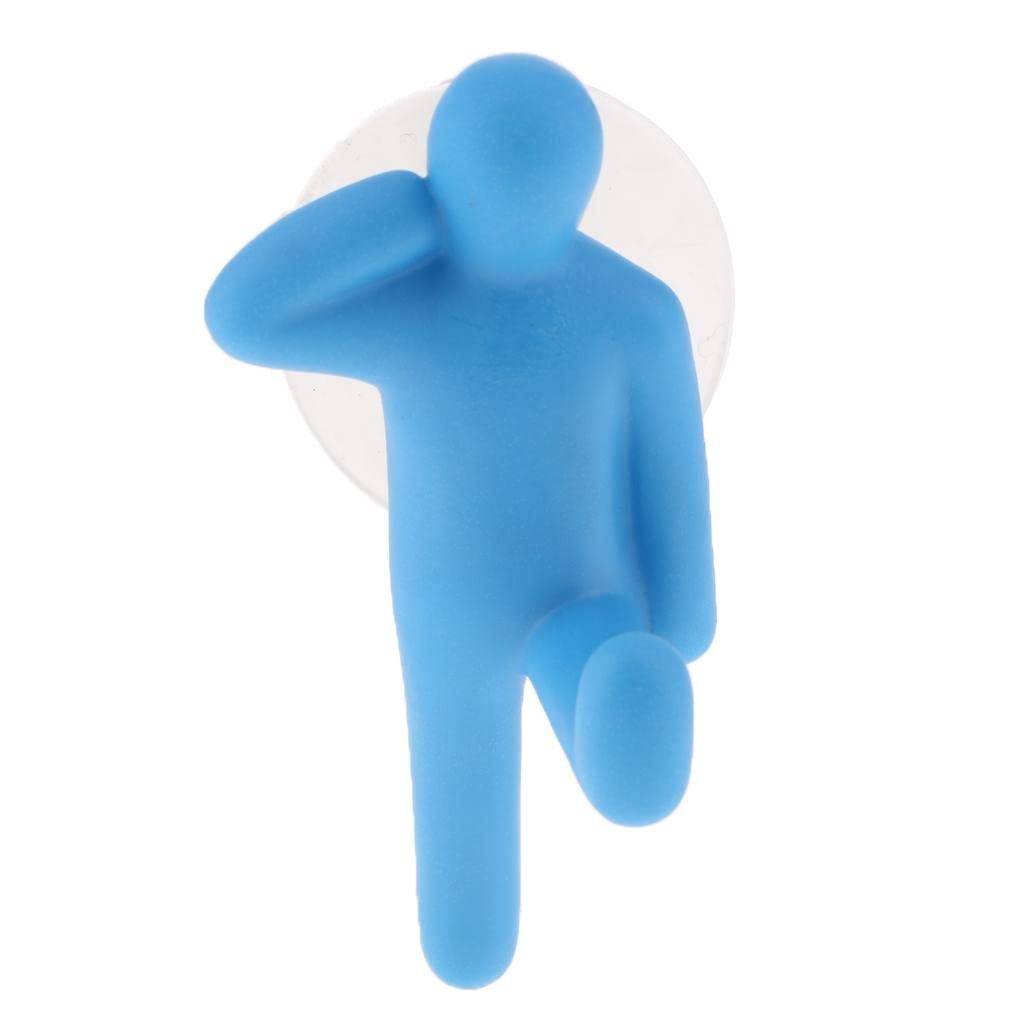 Neaxgeandx Blue, 8.5X4 Cm Multi-Color Towel Holder Hanger Suction Cup Hooks For Bathroom Kitchen