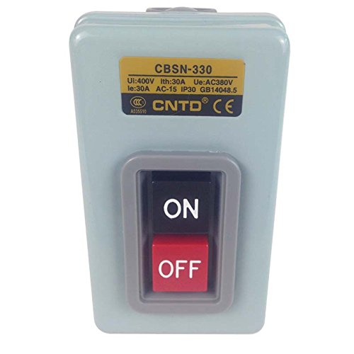 New metal case three-phase motor power start pushbutton switch ON/OFF ...