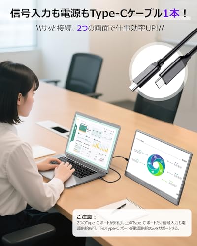 undefined Eleeyak モバイルモニター 【15.6インチ 1920*1080 フルHD】 キックスタンド型&保護カバー 薄型 軽量 モバイルディスプレイ IPS液晶パネル 非光沢 高輝度350nit ブルーカット ポータブルモニター Type-C ミニHDMIポート スピーカー内蔵 スマホ/PS4/XBOX/Switch/PC/Macなど対応(グレー) の商品画像 2