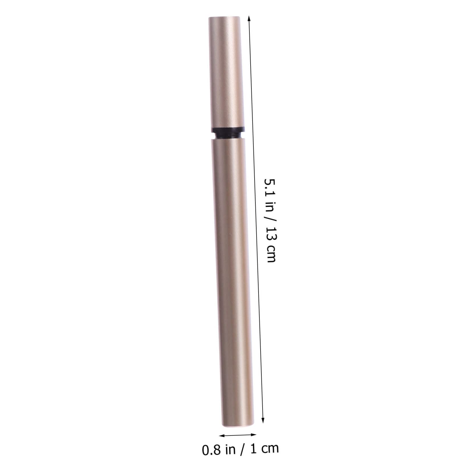 POPETPOP Tubetti di Eyeliner Vuoti Leggeri e Portatili 5 Pezzi Ricaricabili da 1ml in Plastica Oro per Venditori e Saloni di Cosmetici