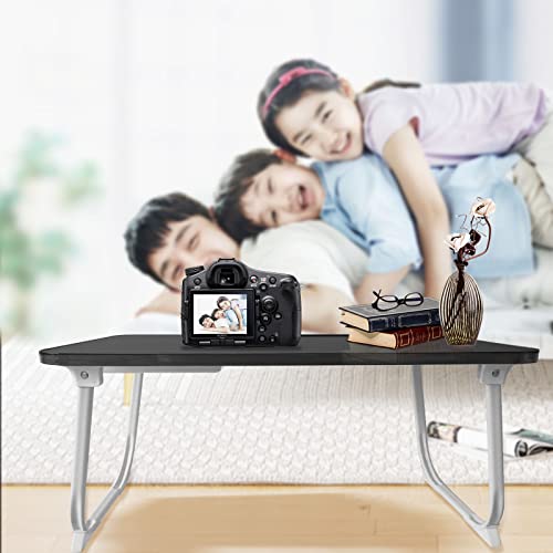 Bed Desk For Table Foldable Lap Desk Table For Laptop With Slot Cup Holder Computer Tray For Bed,For Eating Writing Reading Watching Perfect For Home Office Sofa,Black #TOP5