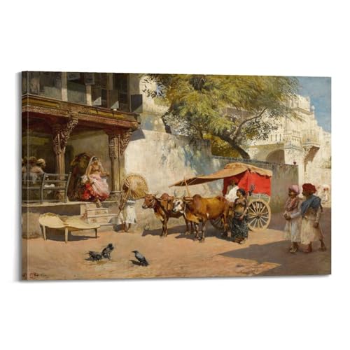 Poster Nautch Girls Edwin Lord Weeks tableau Ahmedabad 40x60 cm