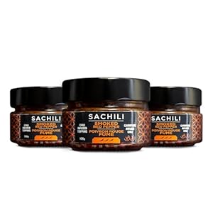 SACHILI Smoked Red Pepper and Poivron Rogue Fume Spices and Seasonings Sets – Seasoning Gift Set, Unique Spice Set for Salads, Soups, Pasta, Fruits, and Veggies – Made in Canada (3 Pack)