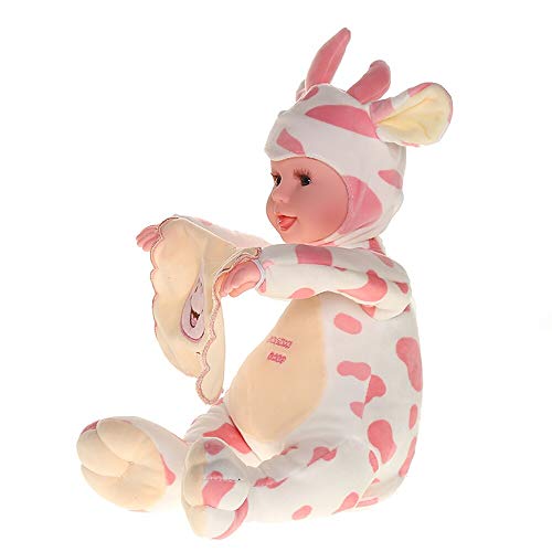 Image of VGRASSP Peek-a-Boo Soft Laughing Doll Toy for Infants Toddlers and Kids - Interactive Laughing Plush Toy with Voice Activation and Arms Movement Feature