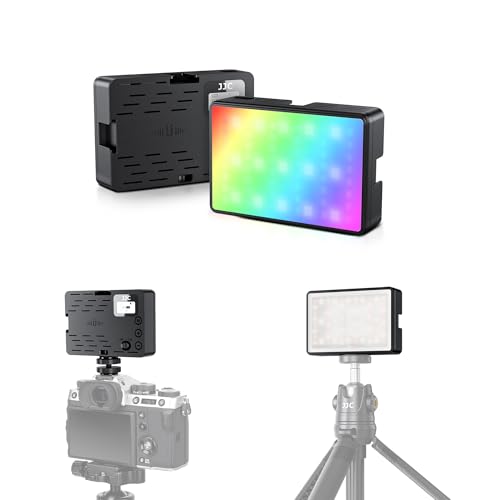 Lumière Vidéo RVB Magnétique JJC, Éclairage LED Portable pour Sony ZV-E10/ZV-1...