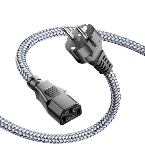 Câble d'alimentation 10m nylon tressé pour console PS4 PRO et salon Home Cinéma
