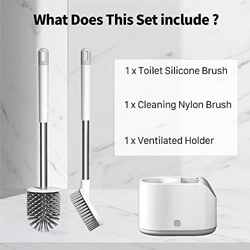 SimplyHome-2-Way-Toilet-Brush-with-Ventilated-Holder-with-Silicone-and-Bristle-Brushes-for-Toilet-Cleaning-Device-with-a-Holder-with-Aluminum-Handle-1-Set-White