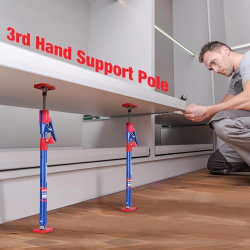 Image of WORKPRO Cabinet Jacks, 23-5 /8 inch to 45-1 /4 inch Adjustable Support Pole, 4-Pack