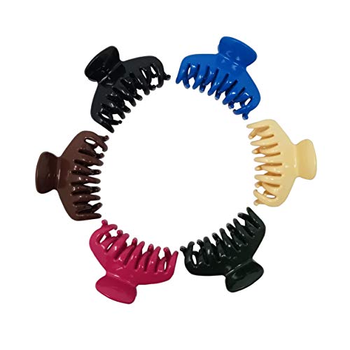 Evogirl Claw Clip Octopus Jaws No Slip Grip Basic Multicolored, Medium, For Women/Girls