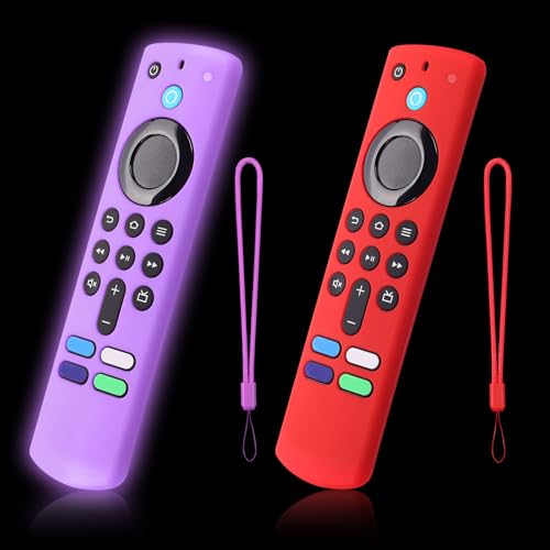 Image of 2-Pack Remote Cover for Streaming Stick 4K Plus, Select, 3rd, Purple & Red
