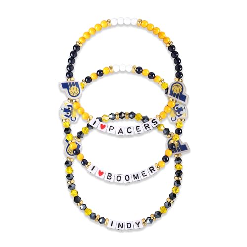 FOCO Indiana Pacers NBA 3 Pack Team Friendship Bracelet