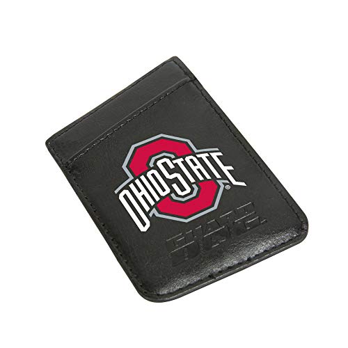 Guard Dog Leather Credit Card Holder/Phone Wallet with RFID Protection - Ohio State Buckeyes