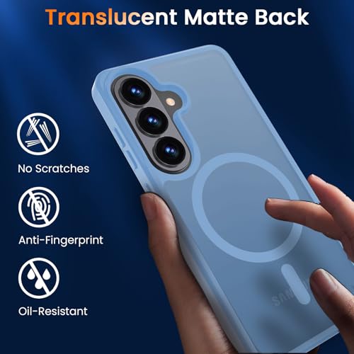 Image of WRJ Magnetic Case for Samsung Galaxy S23 6.1-Inch,Matte Sky Blue