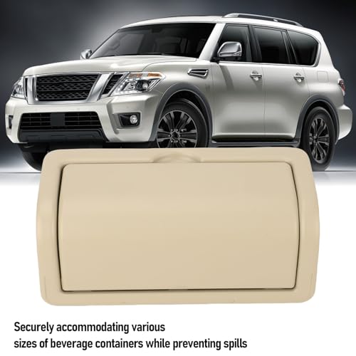 Portavasos para consola trasera Beige para QX56 QX80 Armada miniatura 2