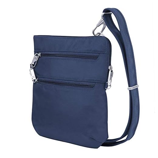 Travelon Anti-Theft Double Zip Crossbody Bag