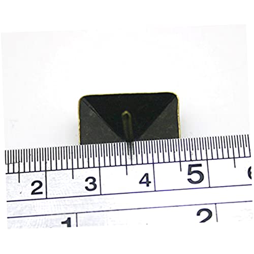160 piezas de clavos con cabeza grande de latón diseño antiguo piramidal para tapicería miniatura 4