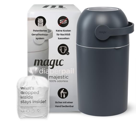 Set Magic Windeleimer Majestic & Windel Blaubär | Diaper Keeper mit...