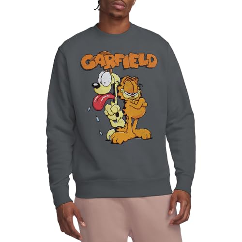 Garfield Crew Sweatshirt pull-over mixte ample contre le froid de la mi-saison