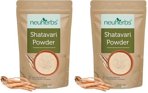 Image of Neuherbs Shatavari Powder | Ayurvedic Support To Balance Women's Hormones | Herbal Supplement | Good For Healthy Digestion & Reproductive System - 100g (Pack of 2)