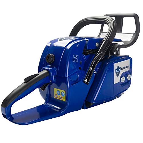 Farmertec Holzfforma 72cc Blue Thunder G388 Gasoline Chain Saw Power Head Only Without Guide Bar and Saw Chain All Parts are Compatible with 038 038 AV 038 MS380 MS381 Magnum Chainsaw