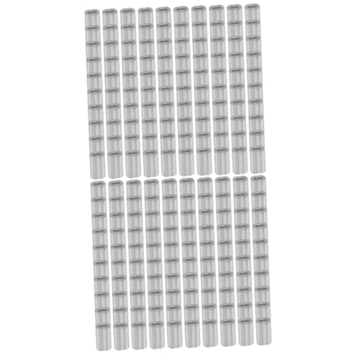 MUCKLILY 2sets Aluminum Crimp Loop Sleeve Wire Rope Crimps Simple Structure Sturdy Aluminum Easy to Carry and Store 100pcs*2