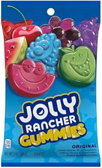 JOLLY RANCHER Gummies Assorted Fruit Flavored Candy Bag, 7 oz