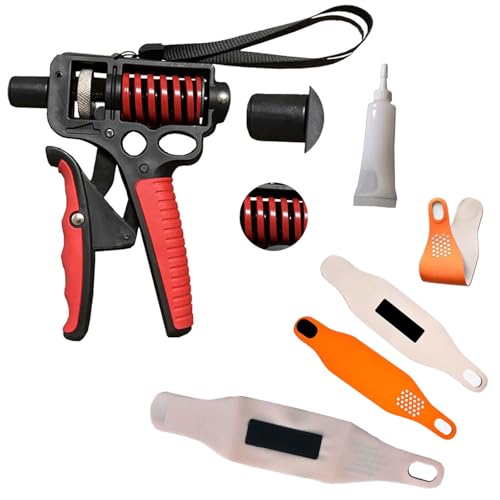 1 Piece, 11 lbs - 360 lbs, Forearm Strengthener, Adjustable Grip TrainerGrip Strengthener. Comes with a small cord for easy carrying, wrist guards for wrist protection, and lubricant for product maintenance.