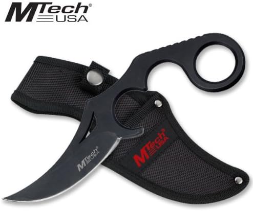 MT-20-38Bk M Tech Xtreme Tactical Fixed P8lJ7 Blade Karambit Knife 8 " FbTTGj7E Overall ayeuiu56 hlbv23rt FIXED BLADE sSZJF KNIFE8" OVERALL5MM THICKNESS BLACK FULL TANG BLADE3.75" CLIP POINT Y7O47NGQ BLADE4" HANDLE WITH FINGER RINGINCLUDES NYLON SHEATH