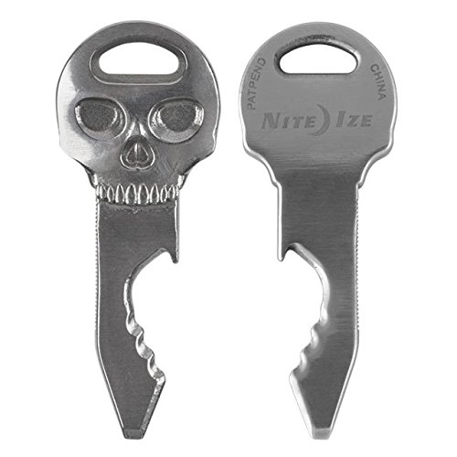 Clé multifonction Nite Ize DoohicKey SkullKey KMTSK-11-R3 pour décapsuler et visser