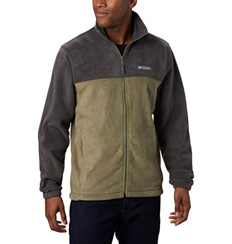 Columbia Steens Mountain 2.0 Forro Polar con Cremallera, Hombre, Negro, Verde (Shark, Stone Green), L