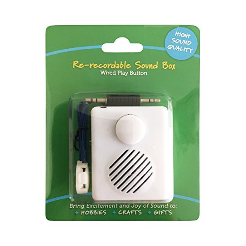 High Sound Quality - Easily Re-recordable Sound Box - Wired Play Button