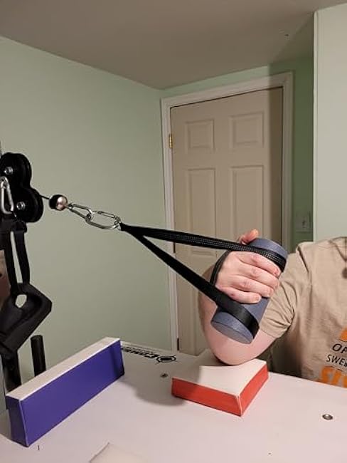 Arm Wrestling Exercise Handle, 2.5 Inch Diameter, Wrist Wrench with Strap, Wrist and Forearm Strengthener, Workout Equipment, Fat Grip for Strong Wrist, Finger Strength Training, Non-Slip Textured