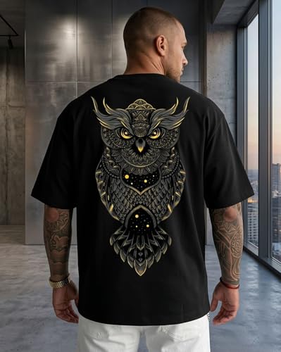 Image of AUSK Baggy Hip-Hop T-Shirt for Men - Graphic Printed T Shirts || Oversized Men Tshirt || T-Shirts