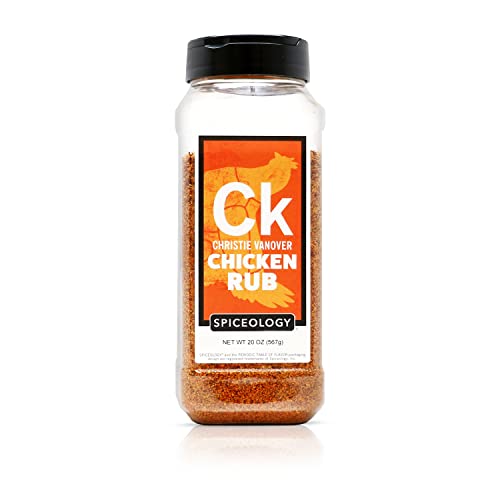 Spiceology & Christie Vanover - Chicken Rub - Girls Can Grill BBQ Rubs, Spice Blends and Seasonings - Poultry Seasoning - Great on Turkey, Wings, Cornish Hens, Duck, Quail or Pheasant - 20 oz