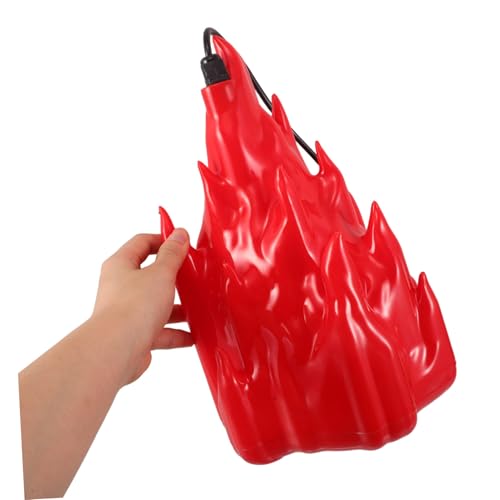 Lámpara de llama de simulación LED pequeña roja para decoración exterior 4